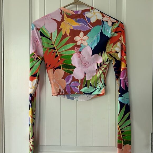 Citrus Standard Crop Rashguard Swim Top - Picture 4 of 7